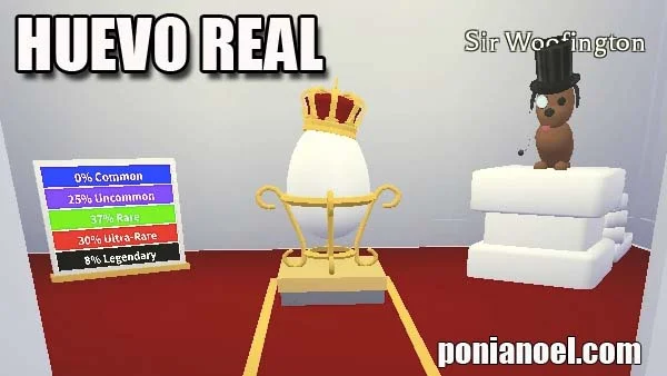 Huevo Real en Adopt Me! ROBLOX - el mejor huevo para conseguir mascotas legendarias.